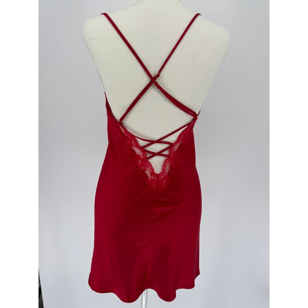 Victorias Secret NWT 2-PIece Set Red Slip Dress S and Robe XS Lingerie Sleepwear - Picture 3 of 11